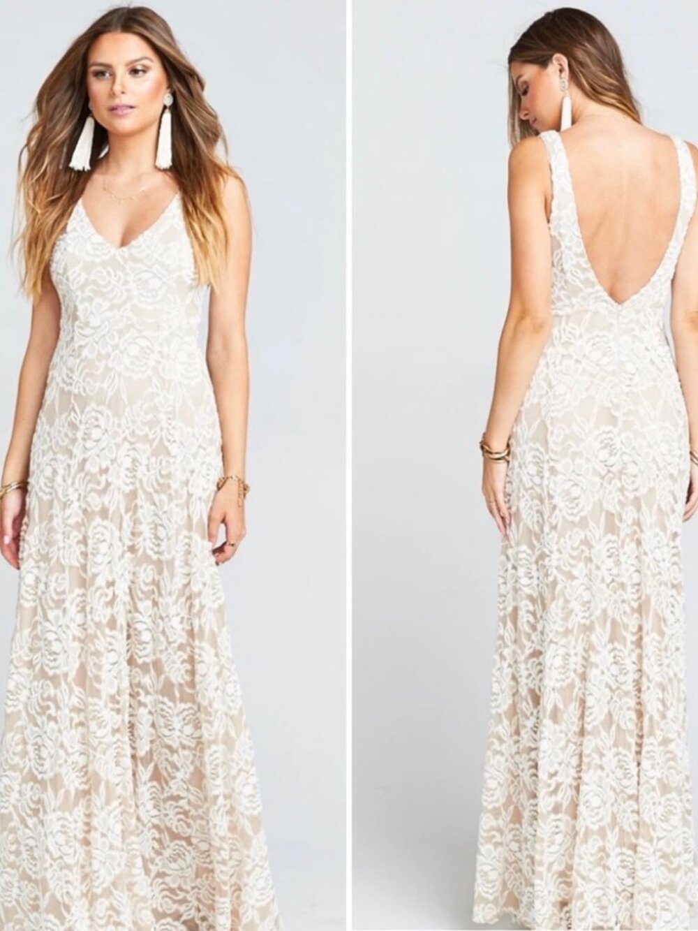 Show Me Your Mumu Ivory Cream Jenn Lovers Lace Show Me The Ring Maxi Dress